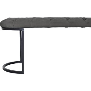 Elisse Puf Metal Ayaklı Kapitoneli Model Oval Bench