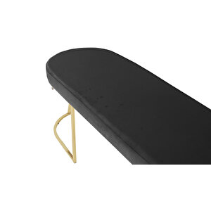 Viego Gold Smooth Bench Lüks Metal Gold Ayak, Chester Model Yatak Ucu Puf