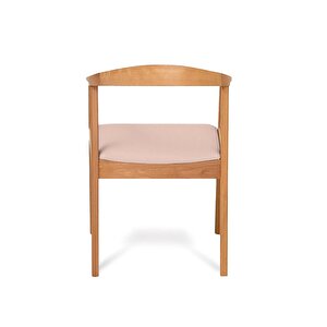Helsinki Krem C Model Bohem Natural Ahşap Sandalye