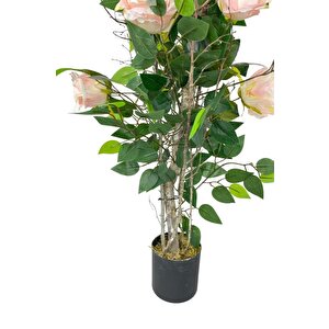 Yapay Ağaç Pembe Gül Ağacı 90cm Doğal Salex Dallı