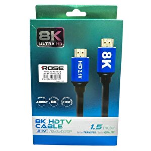Rose 1.5metre 8k Ultra Hd Hdmi Kablo 2.1v 7680x4320p