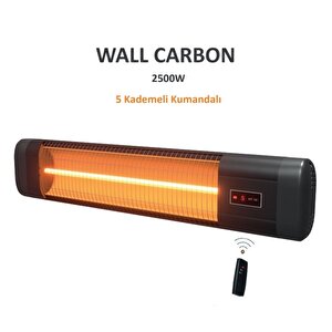2500 Watt 5 Kademeli Kumandalı Carbon Elektirikli Isıtıcı