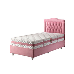 Çift Kişilik Paradise Sandıklı Baza+ Yatak+ Başlık  Pembe Pembe