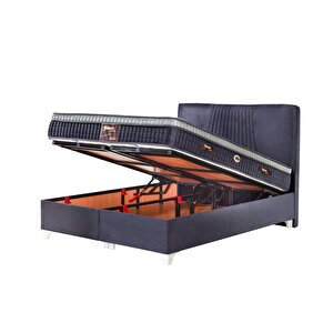 Çift Kişilik Leonida Baza  Gri 140x190 cm