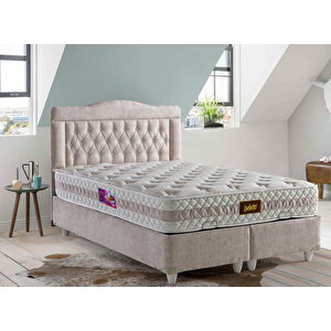Çift Kişilik Paradise Sandıklı Baza+ Yatak+ Başlık  Krem Krem