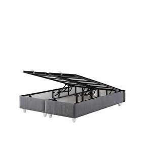 Tek Kişilik Keten Bahama Baza  Gri 120x200 cm