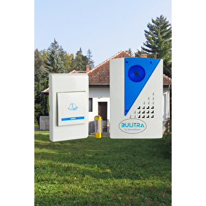 Bulitra Uzaktan Kumandalı Melodili Pilli 100mt Mesafeli Kapı Zili Elektriksiz Tak Çalılştır Kapı Zili