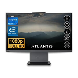 Thinkcentre Neo 50a 24 Gen 5 I7-13620h 32gb 1tb M.2 Ssd 12sc000ktr Atl10 23.8" Fdos All In One Bilgisayar