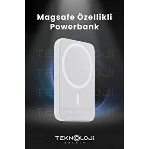Magsafe 5000 Mah Powerbank Kablosuz Şarj Cihazı Iphone Uyumlu Wireless Şarj