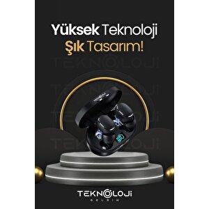 E6s Dots Universal Hd Ses Çift Mikrofon Extra Bass Powerbank Kutu Bluetooth Kablosuz Kulaklık