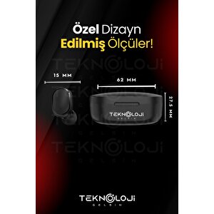 E6s Dots Universal Hd Ses Çift Mikrofon Extra Bass Powerbank Kutu Bluetooth Kablosuz Kulaklık