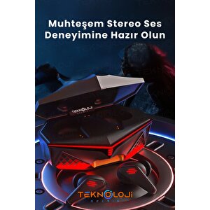 Işıklı Kablosuz K98 Bluetooth Kulaklık Oyuncu Kulaklığı Rgb Profesyonel Ses Kalitesi