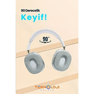 P9 Pro Bluetooth Kulaklık Kulak Üstü Stereo Extra Bass Ses Kalitesi Ios Ve Android Uyumlu  Aux/sd/fm