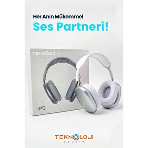 P9 Pro Bluetooth Kulaklık Kulak Üstü Stereo Extra Bass Ses Kalitesi Ios Ve Android Uyumlu  Aux/sd/fm