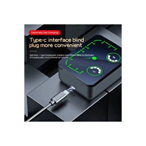 M90 Max Bluetooth Kulaklık Powerbankli Hız Göstergeli Mikrofonlu Kulak Içi Oyuncu Rgb Stereo V5.3