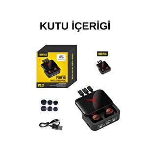 Bluetooth Kulaklik Enc Ve Powerbank Özelli̇kli̇ Göstergeli̇ Hd Ses Kali̇teli̇ Kablosuz Kulaklik