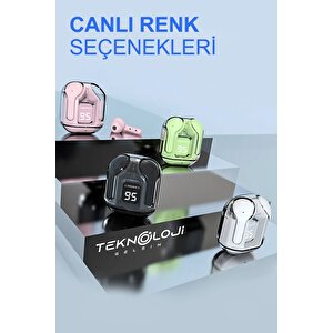 Bluetooth Kulaklık Kablosuz Ultrapods Dijital Göstergeli Gaming Dokunamtik Enc Mipods V5.3 Yeninesil