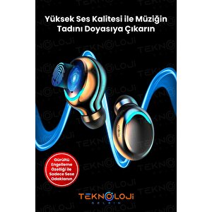 Bluetooth Kulaklık Kulakiçi Powerbanklı Çift Mikrofonlu Dokunmatik Kablosuz Earbuds F9 Pro