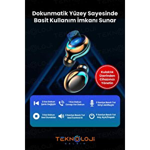 Bluetooth Kulaklık Kulakiçi Powerbanklı Çift Mikrofonlu Dokunmatik Kablosuz Earbuds F9 Pro