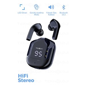 Bluetooth Kulaklık Kablosuz Ultrapods Dijital Göstergeli Gaming Dokunamtik Enc Mipods V5.3 Yeninesil