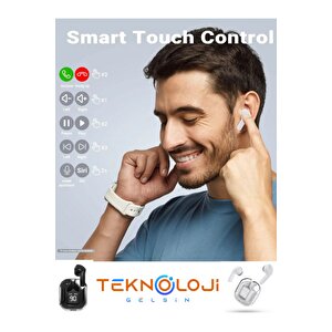 Bluetooth Kulaklık Kablosuz Ultrapods Dijital Göstergeli Gaming Dokunamtik Enc Mipods V5.3 Yeninesil