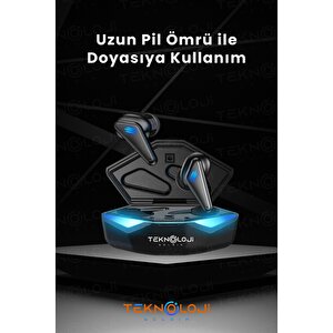 Kulaklık Bluetooth Kablosuz Oyuncu Kulak İçi Mikrofonlu
