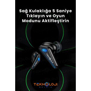 Kulaklık Bluetooth Kablosuz Oyuncu Kulak İçi Mikrofonlu