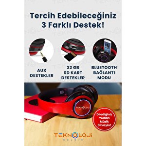 Kablosuz Bluetooth Mikrofonlu Kulaküstü Kulaklık Led Işıklı Katlanabilir Beyaz