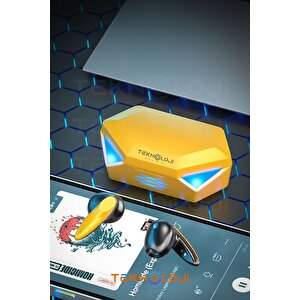 Oyuncu Kulaklığı Kablosuz Kulakiçi Rgb Işıklı Çift Mikrofonlu 3 Modlu Bluetooth 5.2 Tg-g20 G20