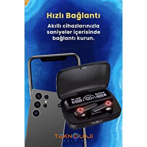 M19 Kablosuz Kulaklık Gaming Powerbankli El Fenerli Göstergeli 5.1 Stereo Bluetooth Kulaklık