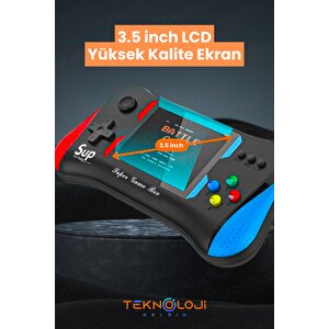 500 Oyun Retro Sup Konsolu X7m 3,5 Inç Ekran Video Oyunları  Hd/av Çıkışı Taşınabilir Mini Gamepad