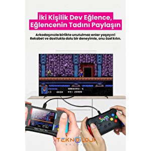 500 Oyun Retro Sup Konsolu X7m 3,5 Inç Ekran Video Oyunları  Hd/av Çıkışı Taşınabilir Mini Gamepad