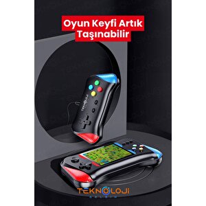500 Oyun Retro Sup Konsolu X7m 3,5 Inç Ekran Video Oyunları  Hd/av Çıkışı Taşınabilir Mini Gamepad