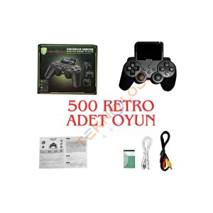 Atari S10 Oyun Konsolu 500 Adet Nostalji Retro Oyun Taşınabilir Tek Konsol Gameboy Super Mario