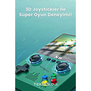 Oyun Konsolu Yeninesil El Atarisi 10.000 Adet Nostalji Oyun 3.5inç Ipsekran Mp3/mp4/video Gamepad