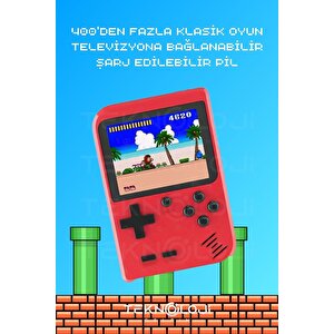 400 Oyunlu Mini Atari Gameboy Oyun Konsolu Gamebox Kollu Atari