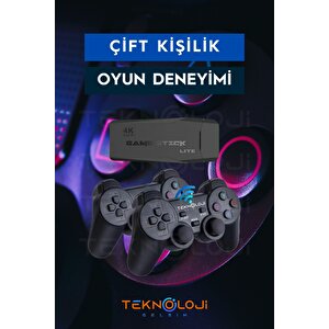 Gaming Atari 2.4g Uyumlu Kablosuz Çift Kol Atari Retro 20000 Oyun Game Stick