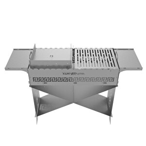 ® Grillhero™ Çantalı Katlanır Taşınabilir Modüler Kamp Barbekü İstasyonu - Bagaja Sığar