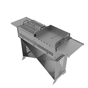 Kamp Ayısı® Grillhero™ Çantalı Katlanır Taşınabilir Modüler Kamp Barbekü İstasyonu - Bagaja Sığar