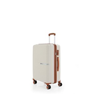 Polipropilen Valiz V374 65 Cm Koyu Mavi