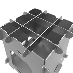 ® Inox™ 1mm Paslanmaz Galvaniz Çelik Su Geçirmez Çantalı Ateş Kutusu