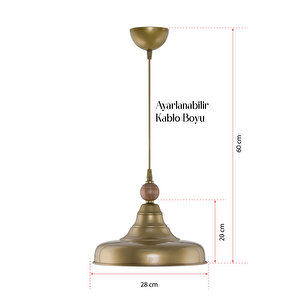 Tekli̇ Cono Sivama Metal Sarkit Avi̇ze Ahşapli Eski̇tme