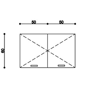 100 Cm Emi̇ly Mutfak Üst Modül