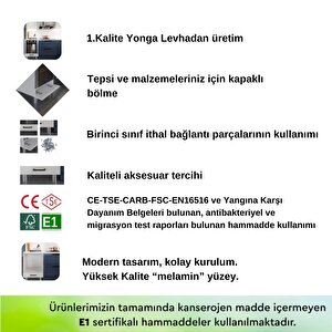 Erc Maribo Demonte Ankastre Fırın Dolabı