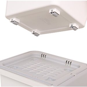 Technow Motek 12 Litre Bambu Desen Tekerlekli Tekli Organizer 2 Adet