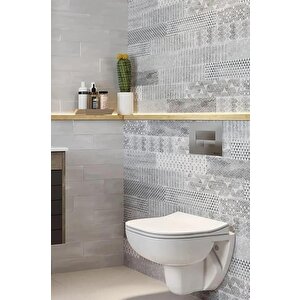 Seramiksan Petite Kanalsız Rim-out Asma Klozet + Yavaş Kapanır Kapak + Vitra Gömme Rezervuar