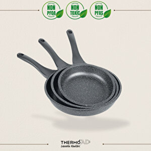 | Tava Seti | 3 Parça | 20cm-24cm-28cm | Gri