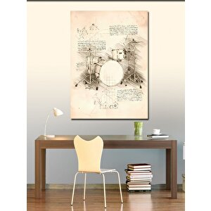 Kanvas Tablo Davul Anatomisi 50x70 cm