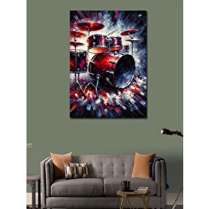 Kanvas Tablo Ritim Davul Seti 70x100 cm