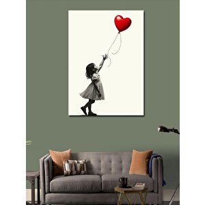 Kanvas Tablo Balonlu Kız 70x100 cm